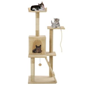vidaXL Kratzbaum “Katzen-Kratzbaum Sisal 120 cm Beige”